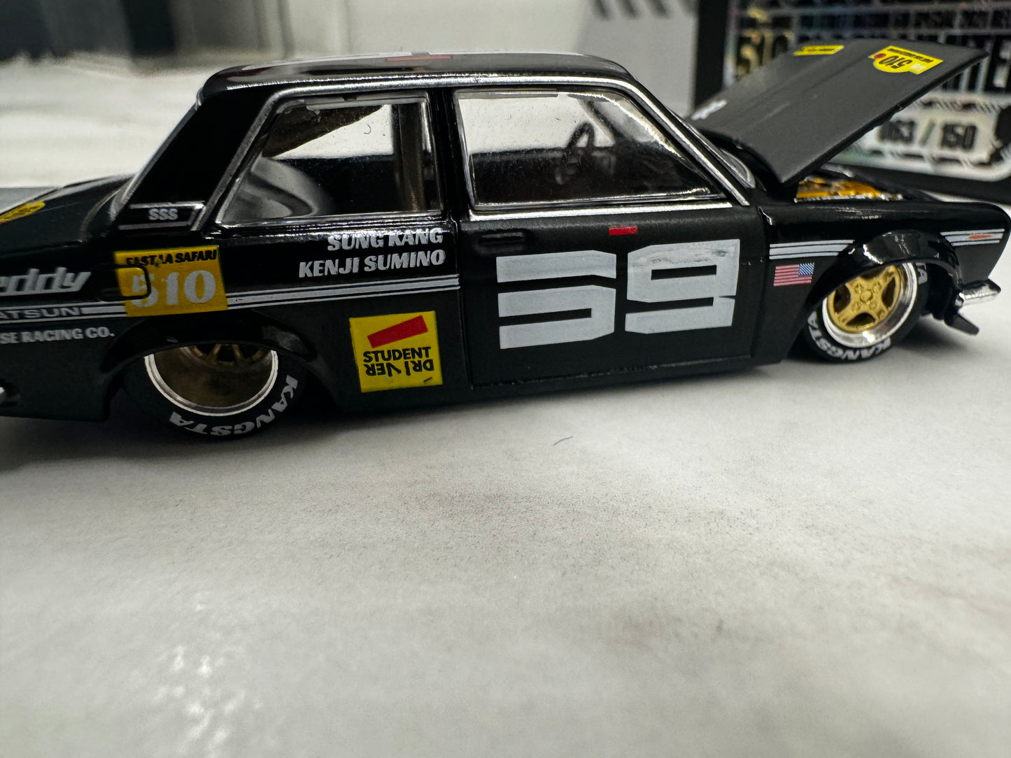 Mini GT X Kaido House Datsun 510 BLKLTD2 Black Limited 1:64  #2 Sealed 63/150 Signed by JUN IMAI