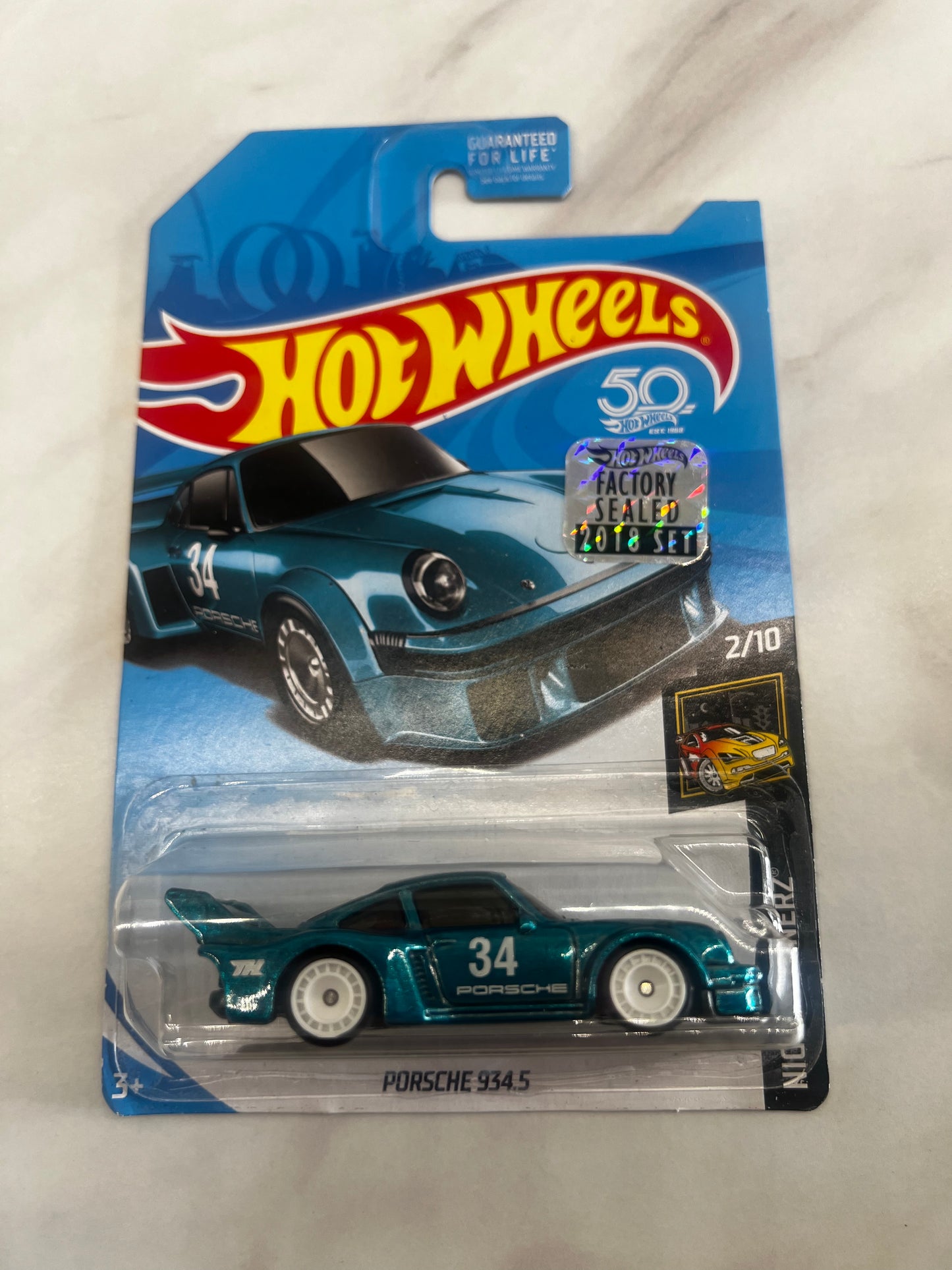 Hot Wheels Porsche 934.5 Long Card Factory sealed Super Treasure Hunt