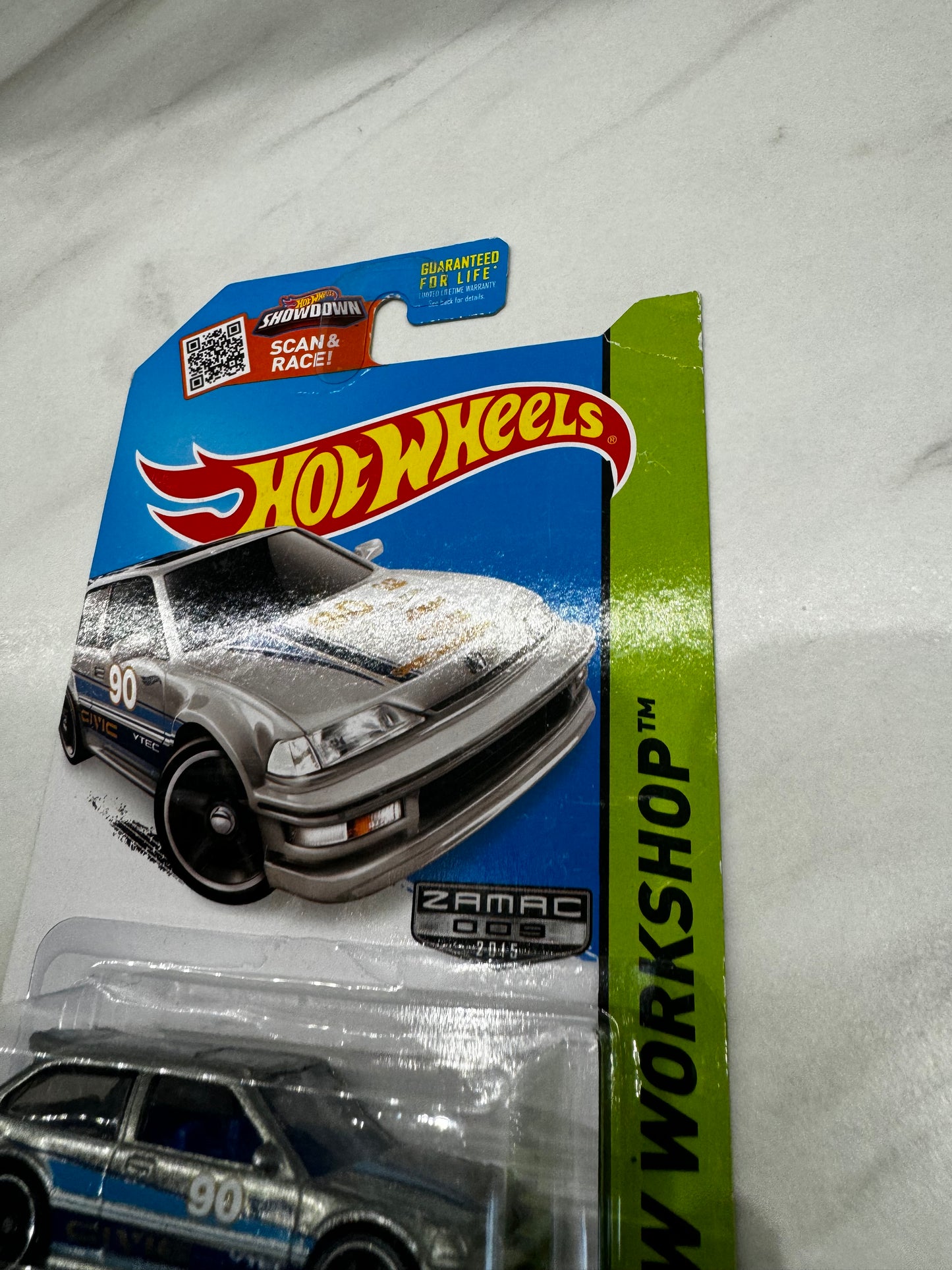 Hot Wheels 90 Honda Civic EF Zamac Workshop