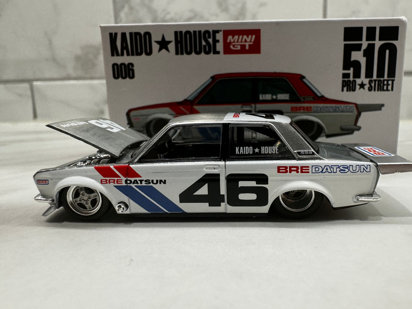 Mini GT Kaido House Datsun 510 Pro Street BRE510 V2 006 Chase