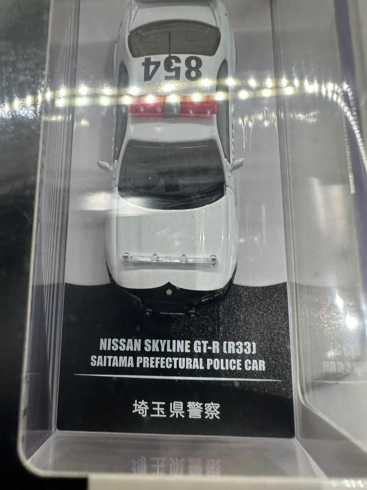 INNO64 1/64 Nissan Skyline GT-R R33 Saitama Prefectural Police Car Die-Cast