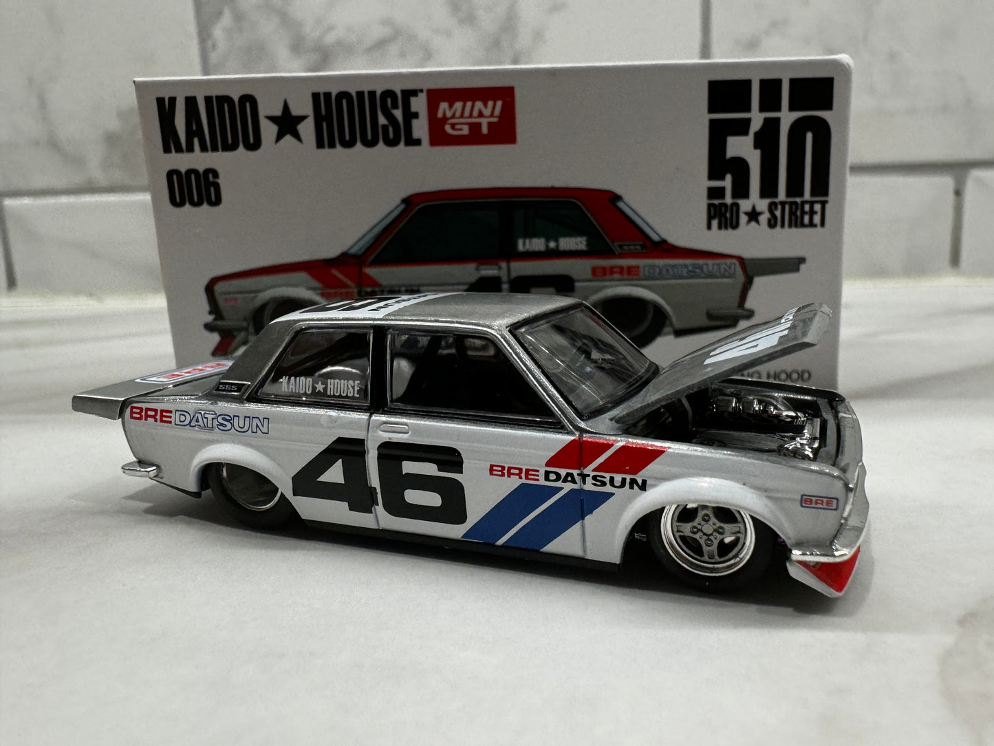 Mini GT Kaido House Datsun 510 Pro Street BRE510 V2 006 Chase