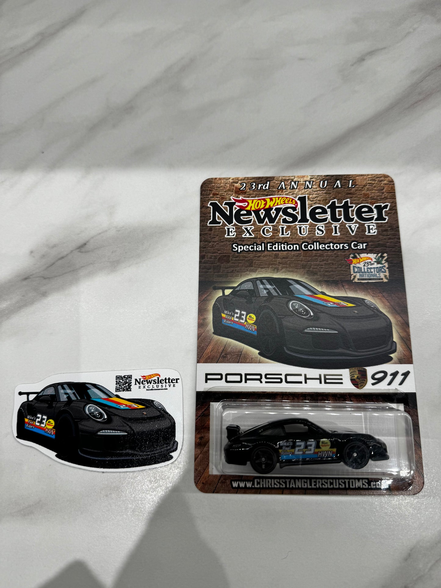 Hot Wheels 2023 23rd Ohio Nationals Convention Newsletter Porsche Complete Set