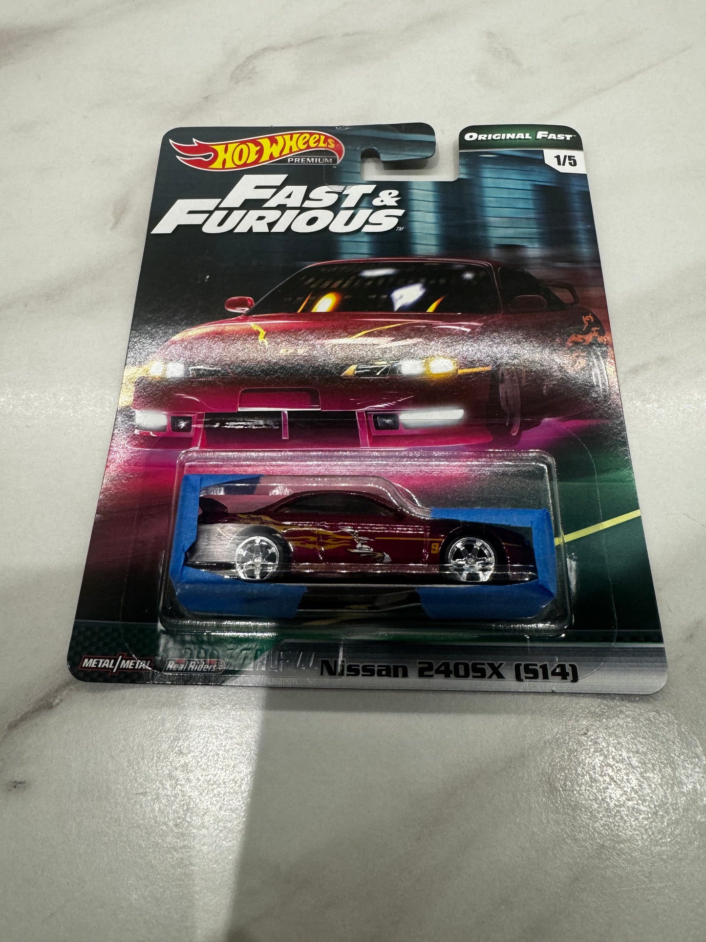 Hot Wheels Nissan 240SX (S14) Original Fast & Furious  MINT CARD