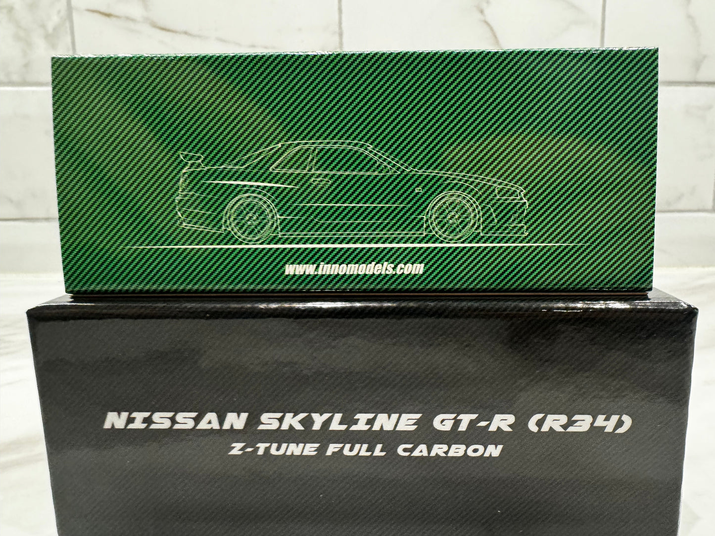 INNO64 Nissan Skyline GTR R34 Z Tune Full Carbon Malaysia Diecast Expo 2023