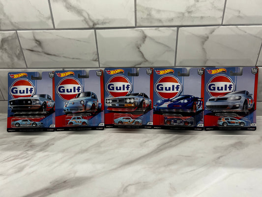 Hot Wheels Full Set of 5 Gulf edition