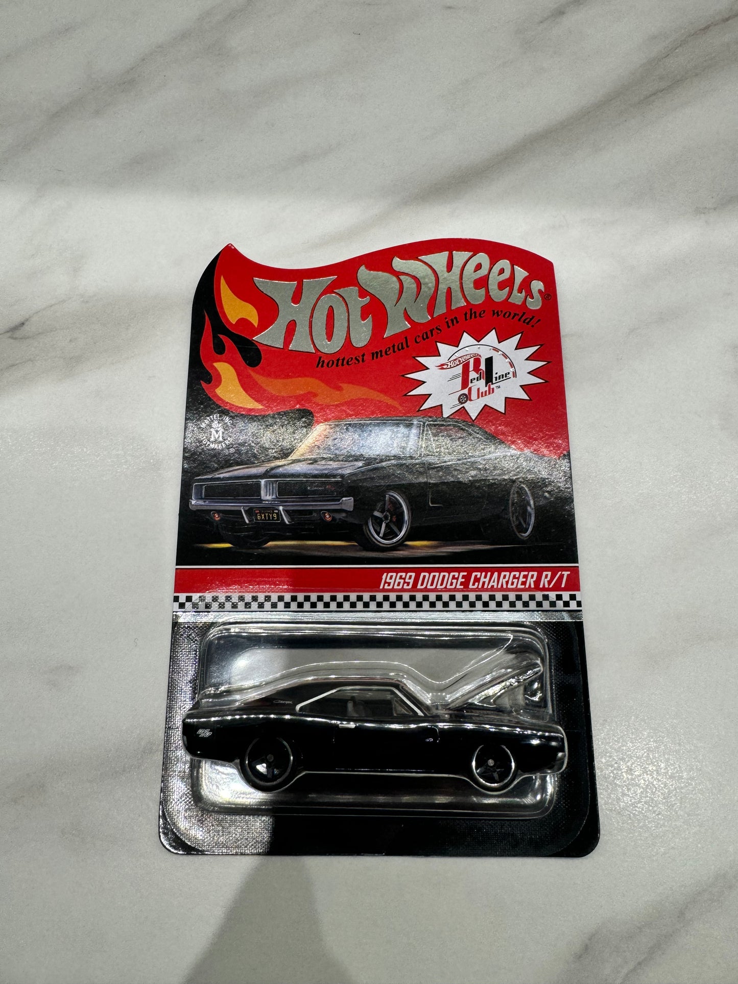 Hot Wheels Black 1969 DODGE CHARGER R/T RLC Collectible Car 14837/17000