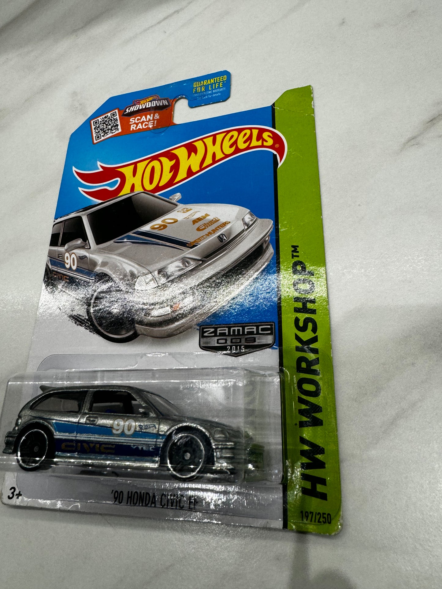 Hot Wheels 90 Honda Civic EF Zamac Workshop