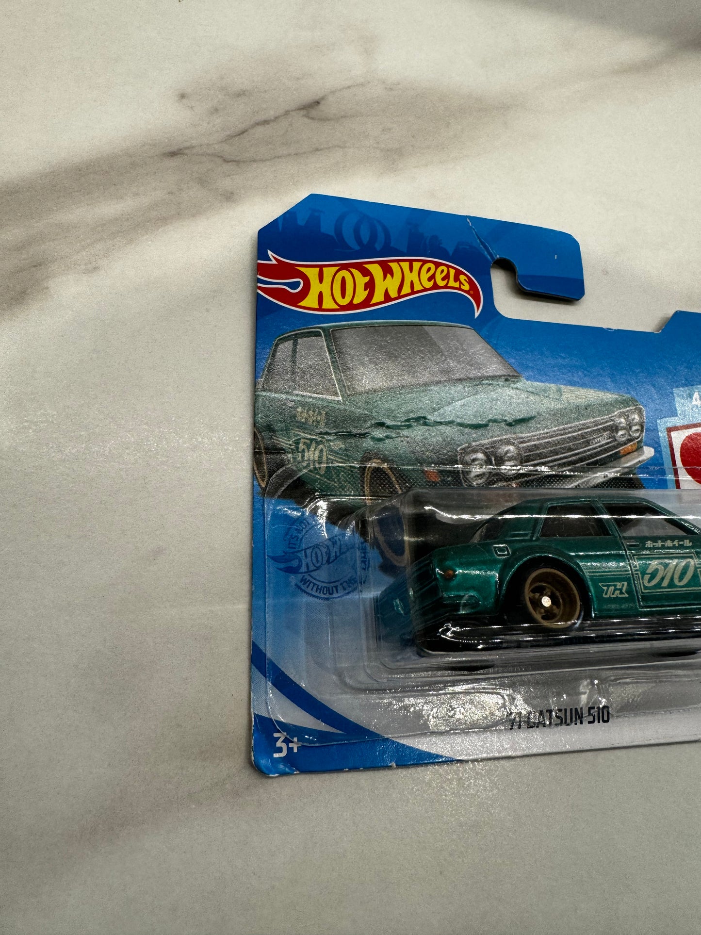 Hot Wheels 71 Datsun 510 Short Card Super Treasure Hunt 162/250