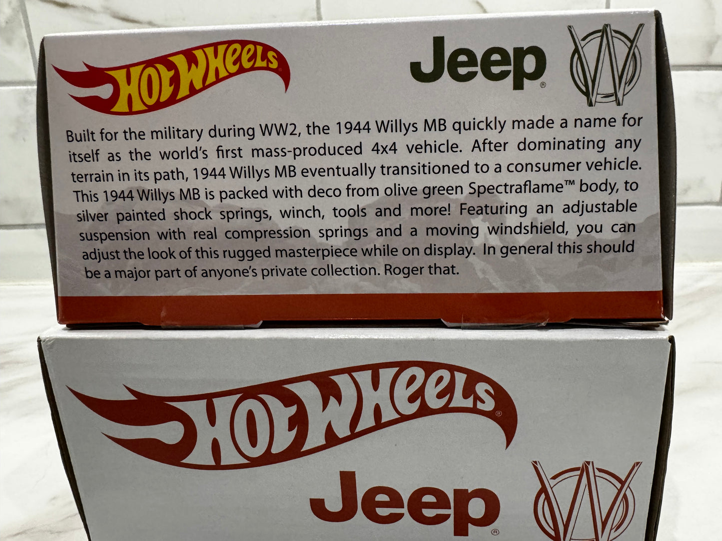 Hot Wheels 1944 Willys MB #19603/20000 Red Line Club