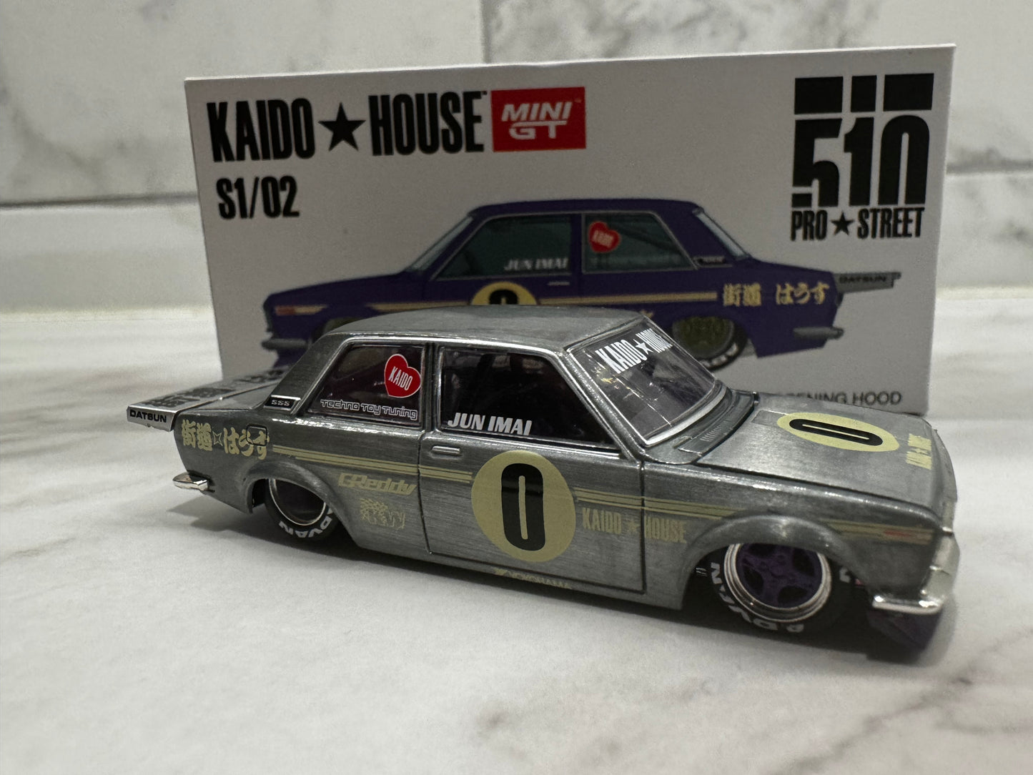 Mini GT 1:64 Scale Kaido House Datsun 510 pro Street S1 / 02 Purple - CHASE