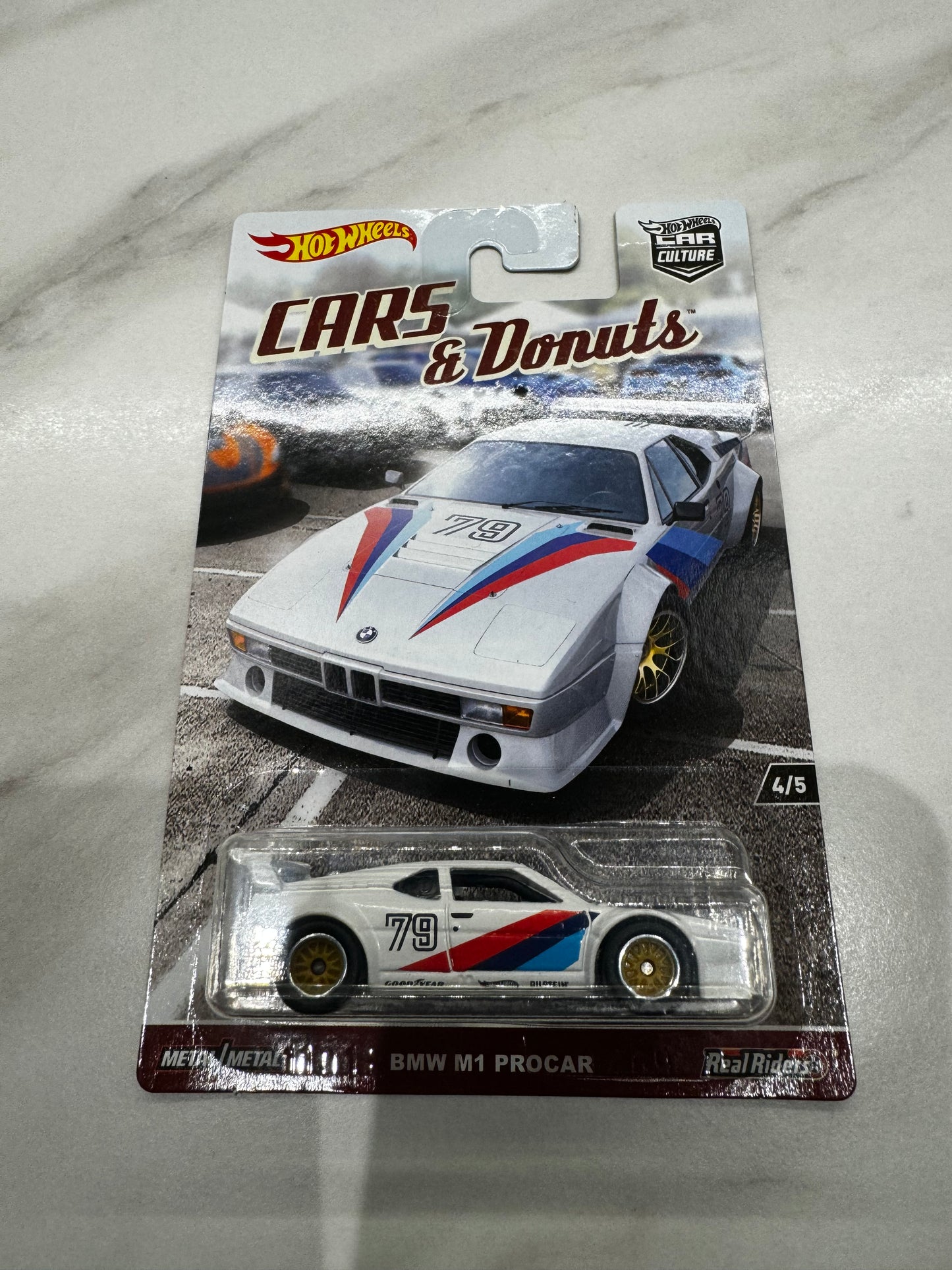 Hot Wheels BMW M1 Procar White Cars & Donuts Premium 4/5