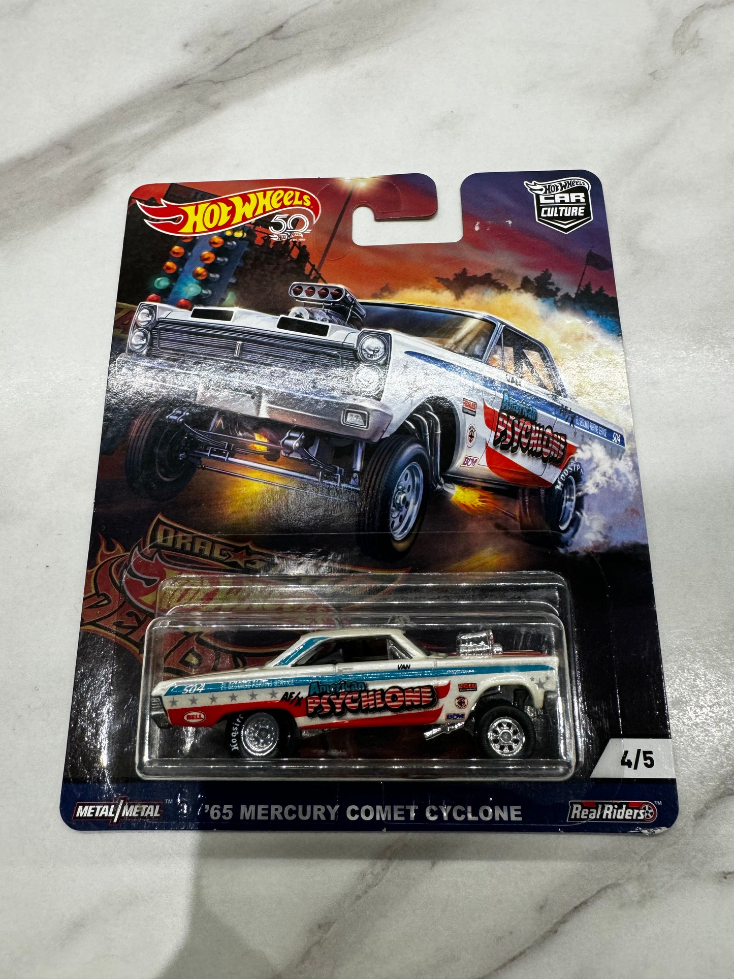 Hot Wheels '65 Mercury Comet Cyclone Drag Strip Demons 4/5 Car Culture Premium