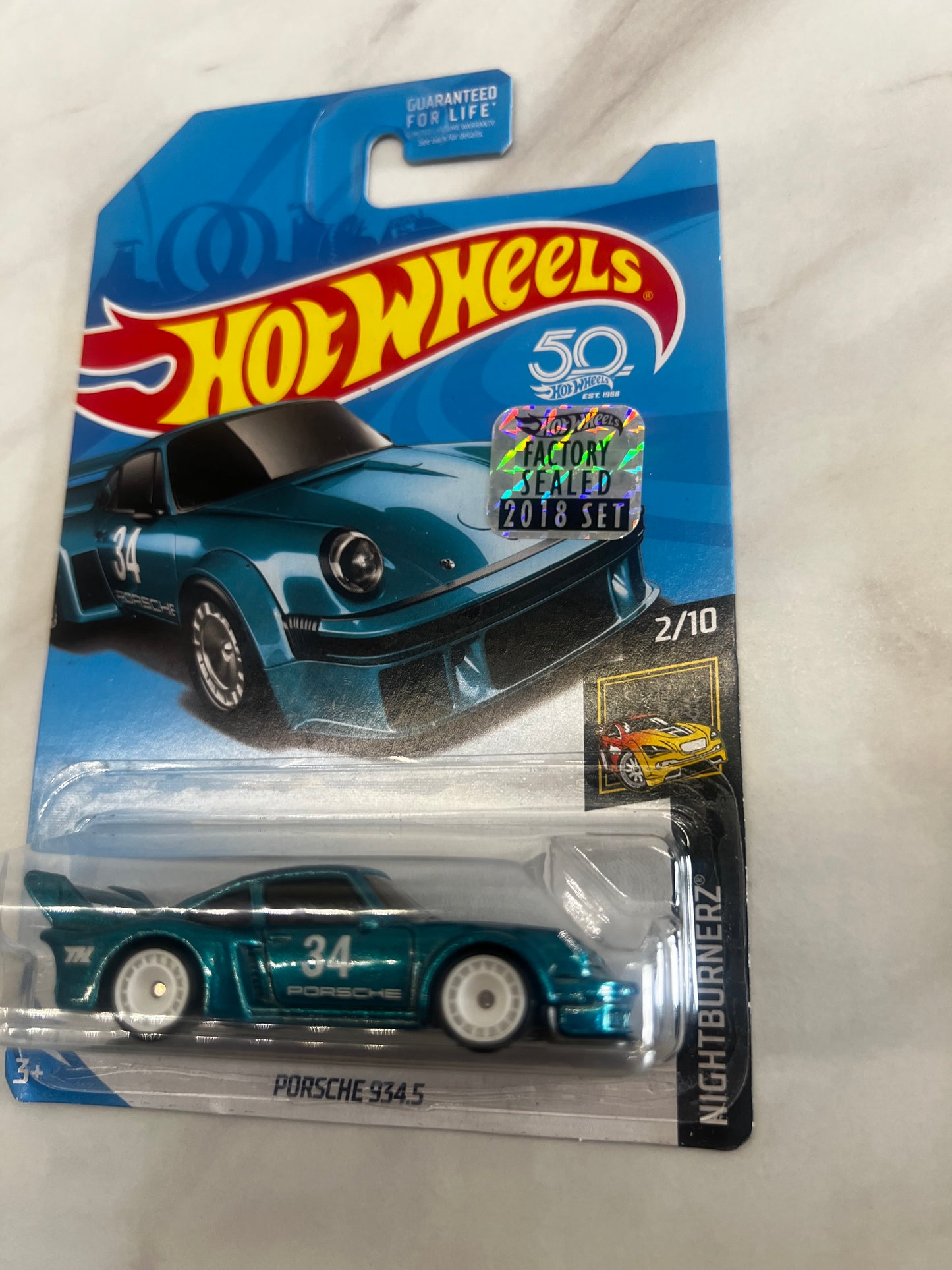 Hot Wheels Porsche 934.5 Long Card Factory sealed Super Treasure Hunt