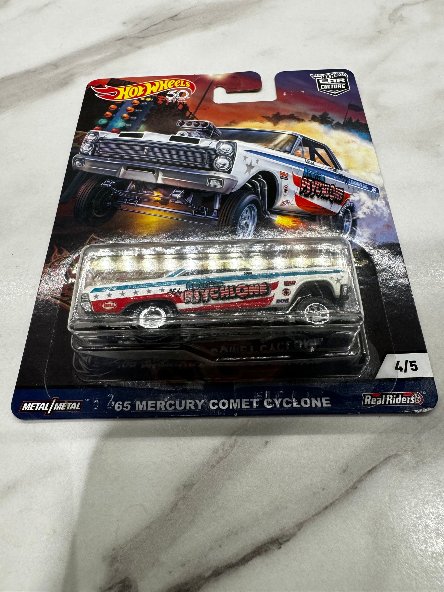 Hot Wheels '65 Mercury Comet Cyclone Drag Strip Demons 4/5 Car Culture Premium