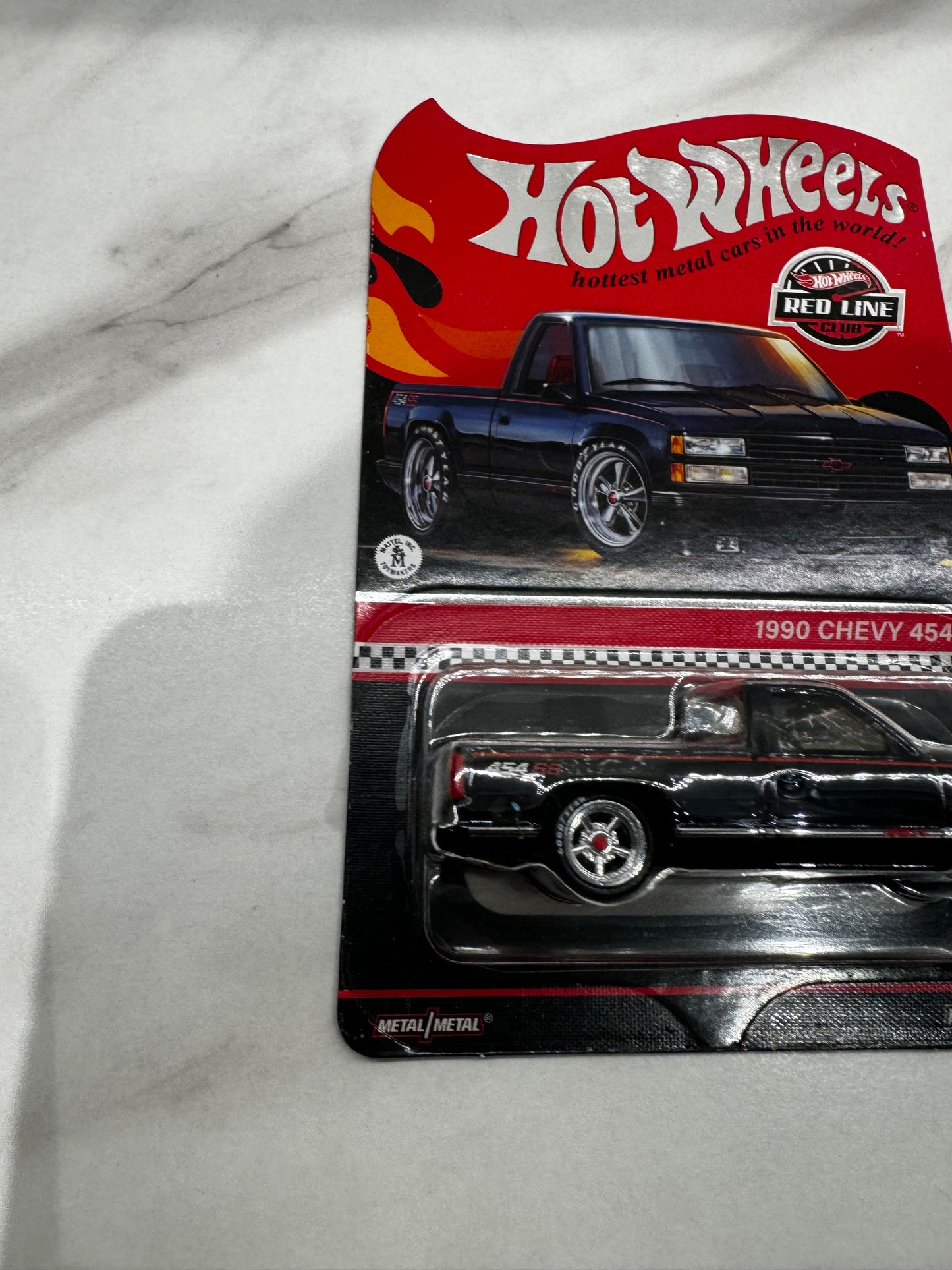 Hot Wheels 1990 Chevy 454 SS Red Line Clib Black