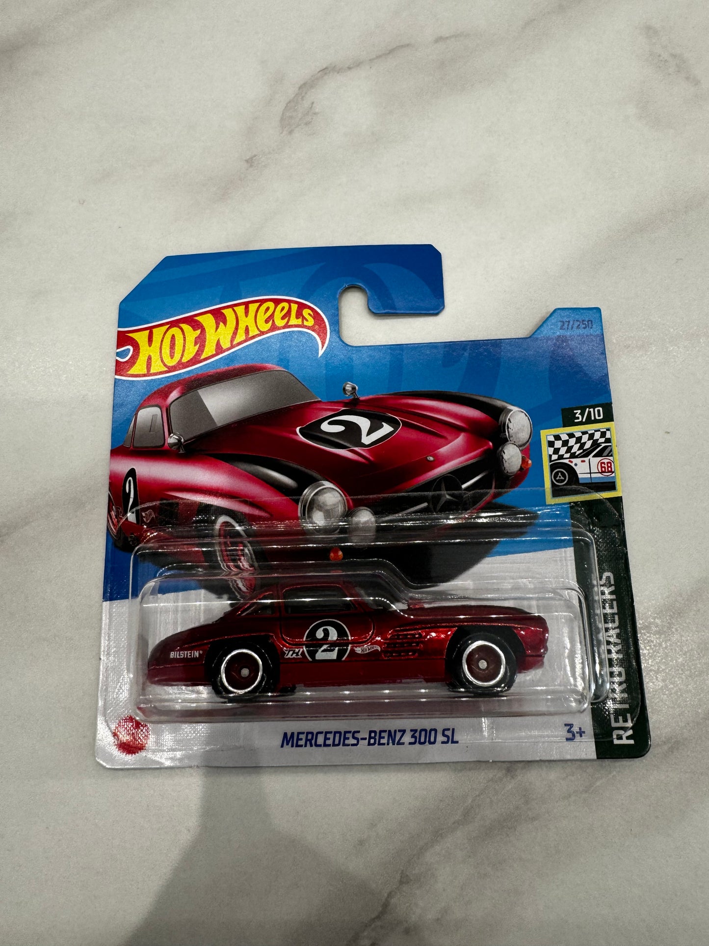 Hot Wheels Mercedes- Benz 300 SL 27/250 Short Card Super Treasure Hunt 27/250 MINT