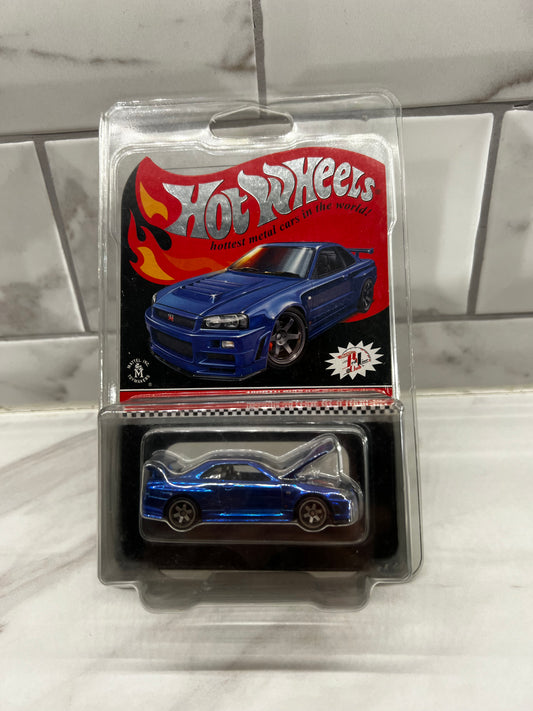 Hot Wheels 2019 Blue Skyline R34 Redline Club 11623/12500 Sealed