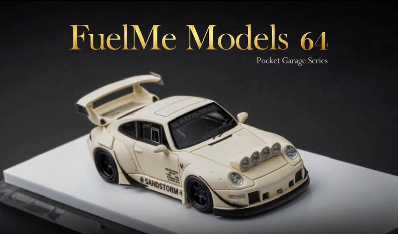 FUELME PORSCHE RWB 993 WIDEBODY SANDSTORM DESERT YELLOW 299 PIECES MADE 1/64