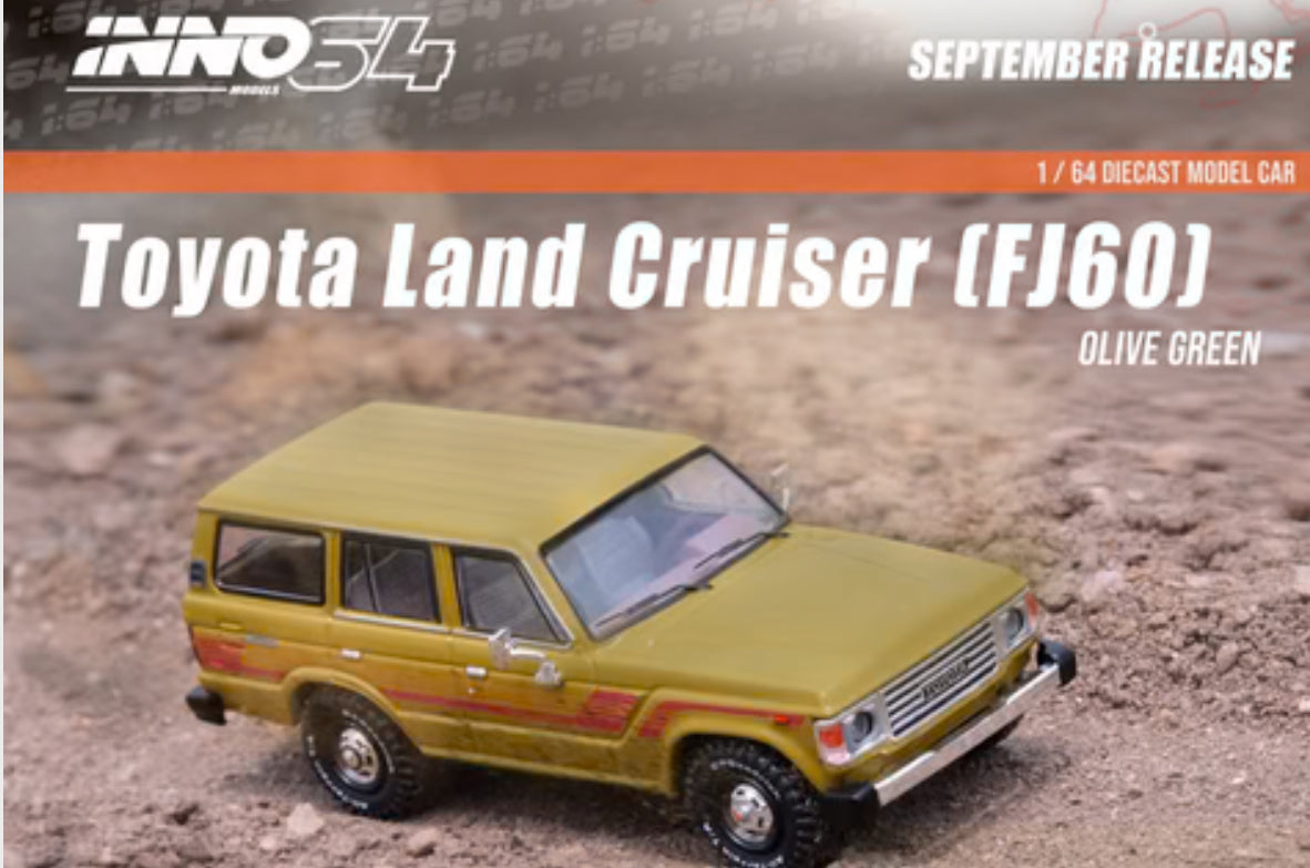 INNO64 Toyota Land Cruiser FJ60 (Olive Green)