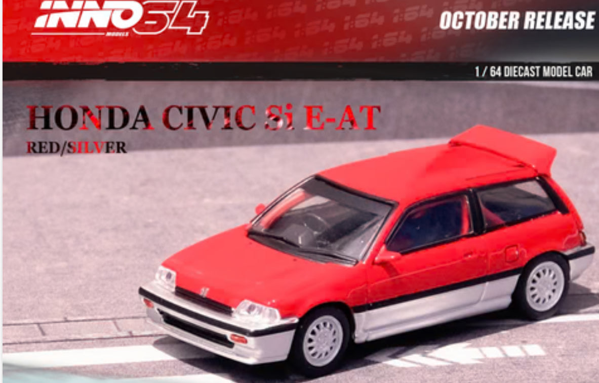 INNO64 Honda Civic Si E-AT (Red & Silver)