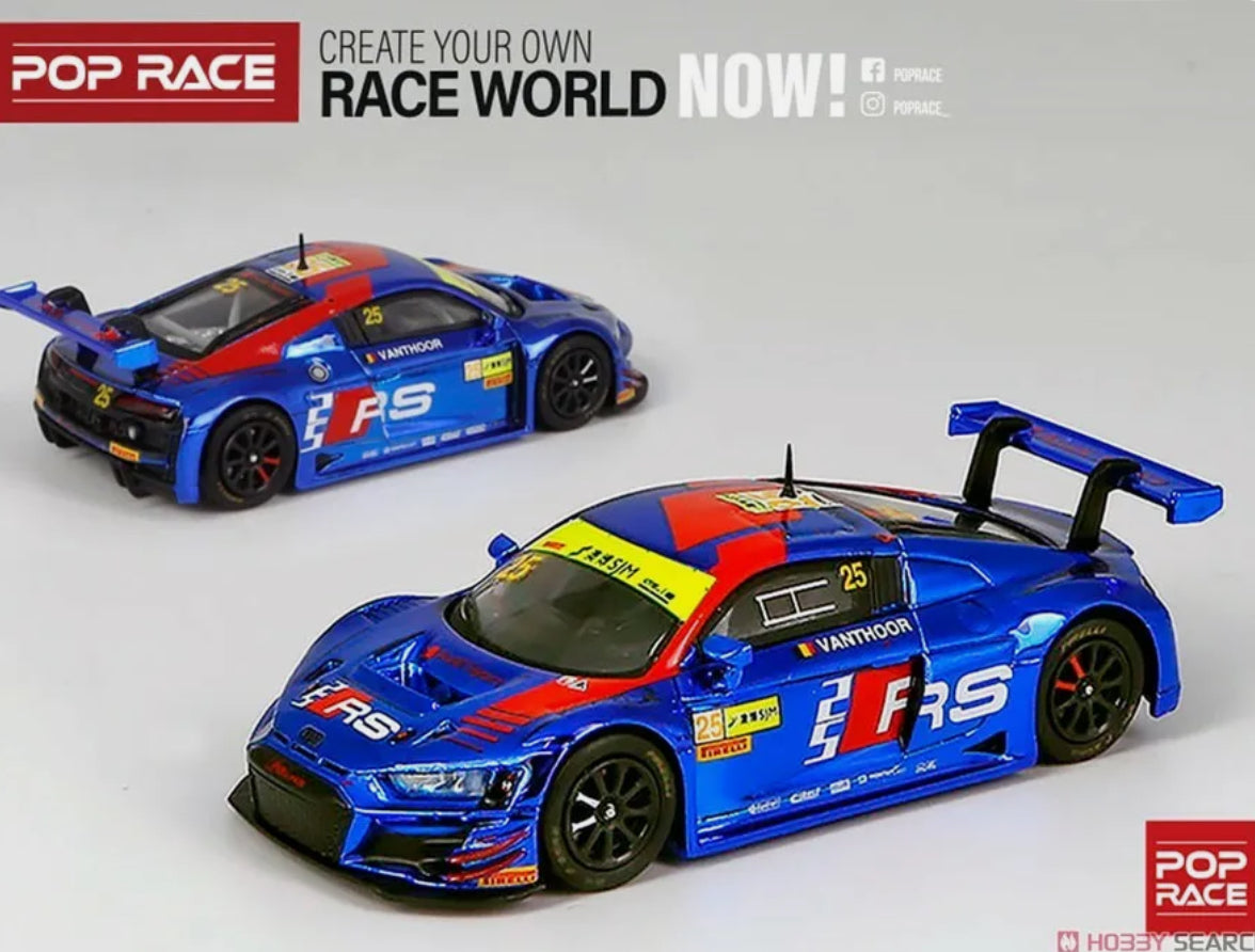 POP RACE 1/64 Audi R8 LMS FIA GT World Cup 2019 # 25 Team WRT Dries Vanthoor Fin