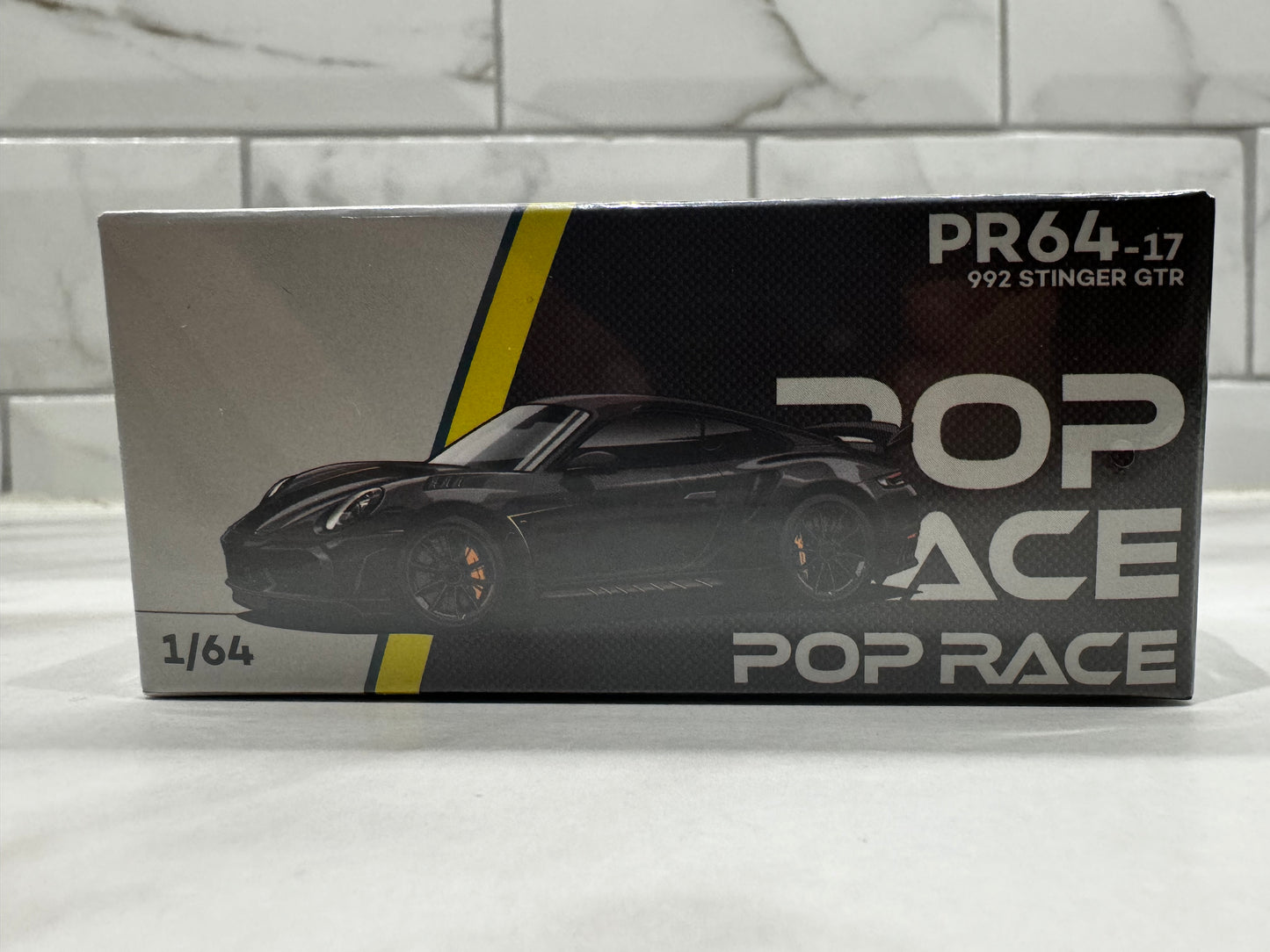 POP RACE Porsche 992 Stinger GTR Carbon Edition 1:64 Scale PR640017