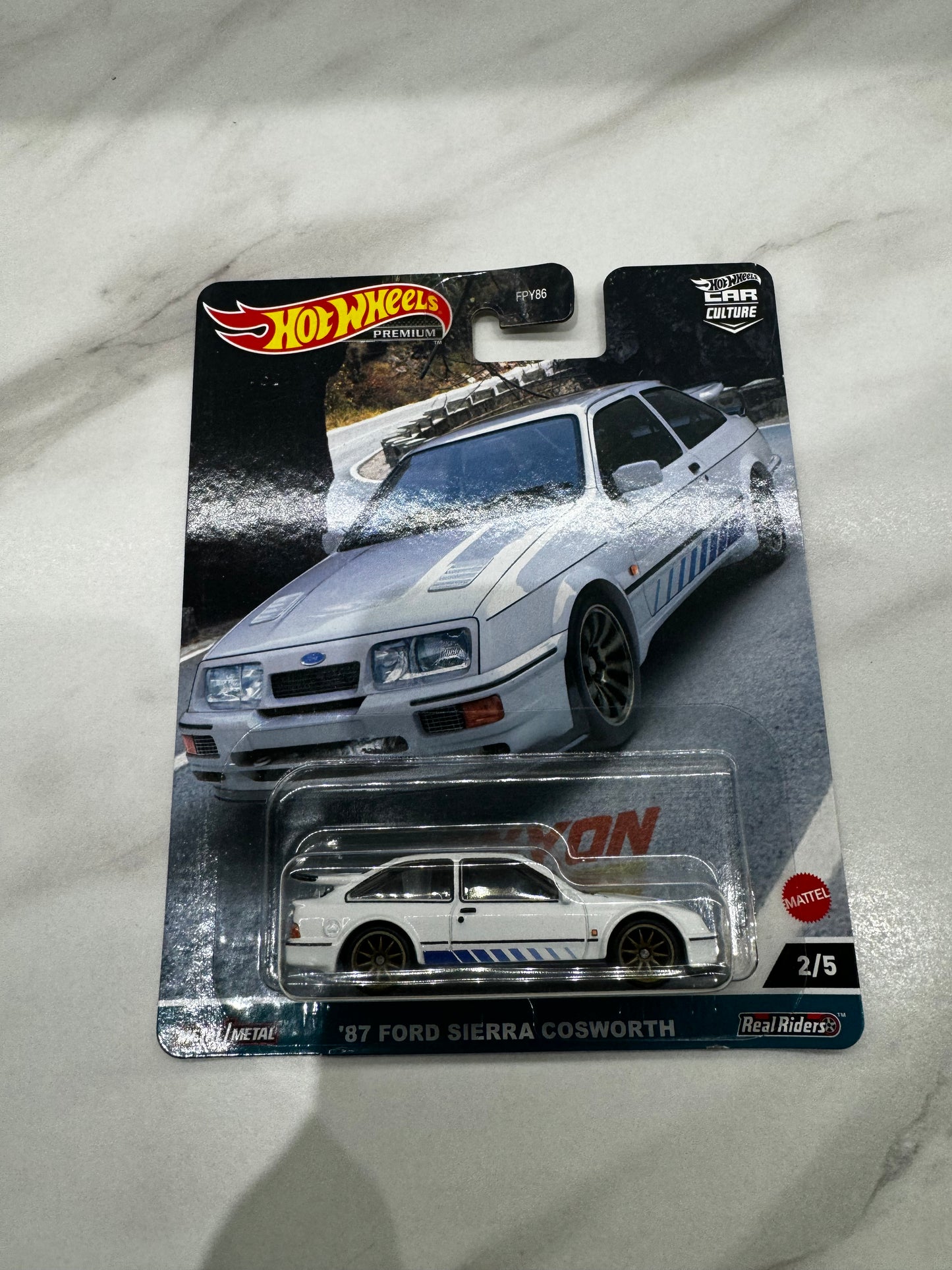 Hot Wheels 87 Ford Sierra Cosworth  2/5 Car Culture  Real Riders