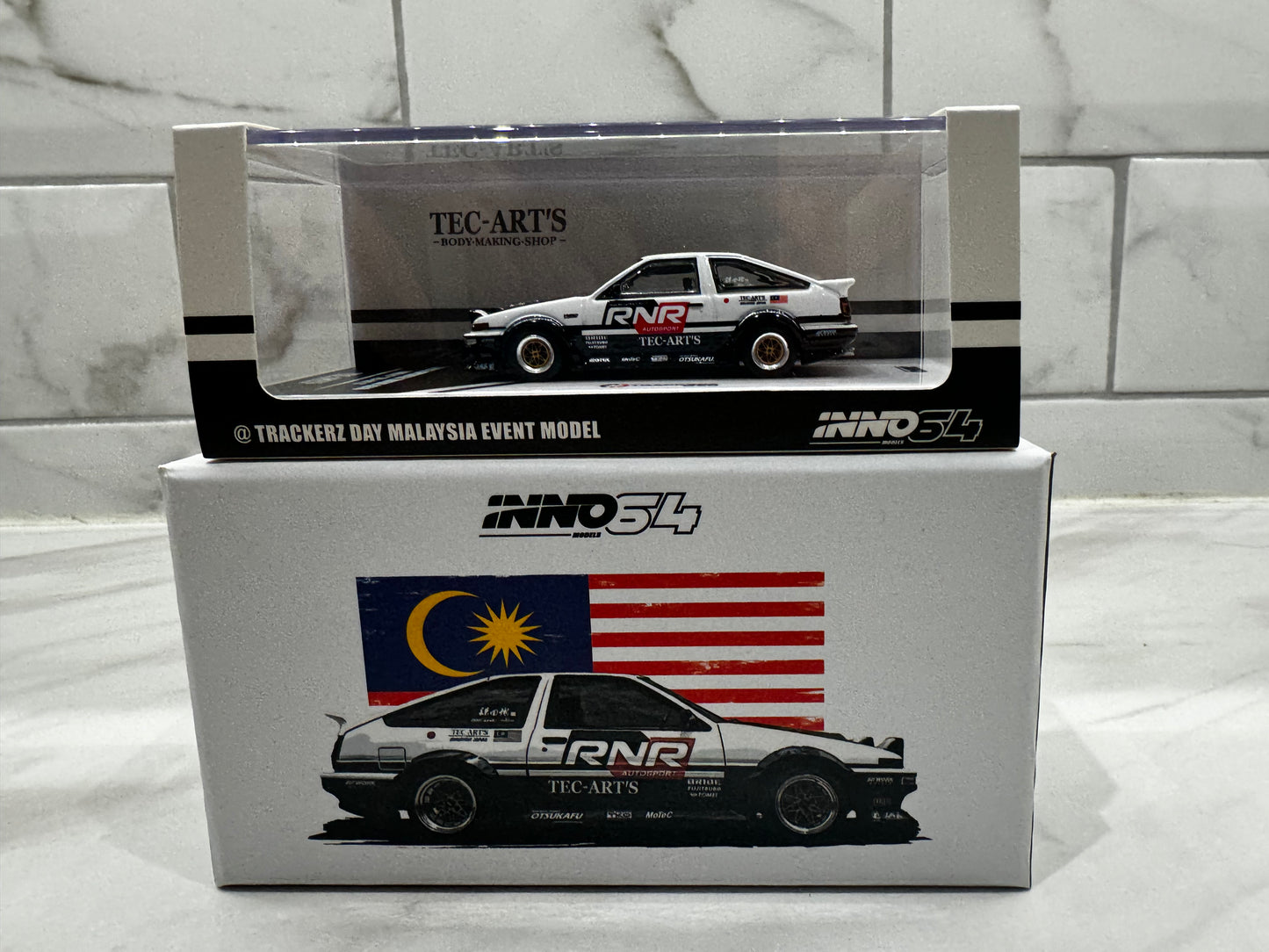 INNO64  Toyota Sprinter Trueno AE86 Tuned By “Tec-Art’s” Trackerz Day Malaysia Event Model