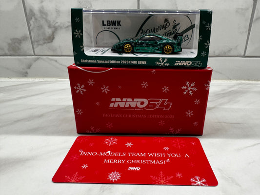 INNO64 LBWK F40 Christmas Green Chase Edition 2023