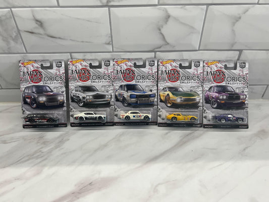 Hot Wheels Japan Historics Full Set of 5