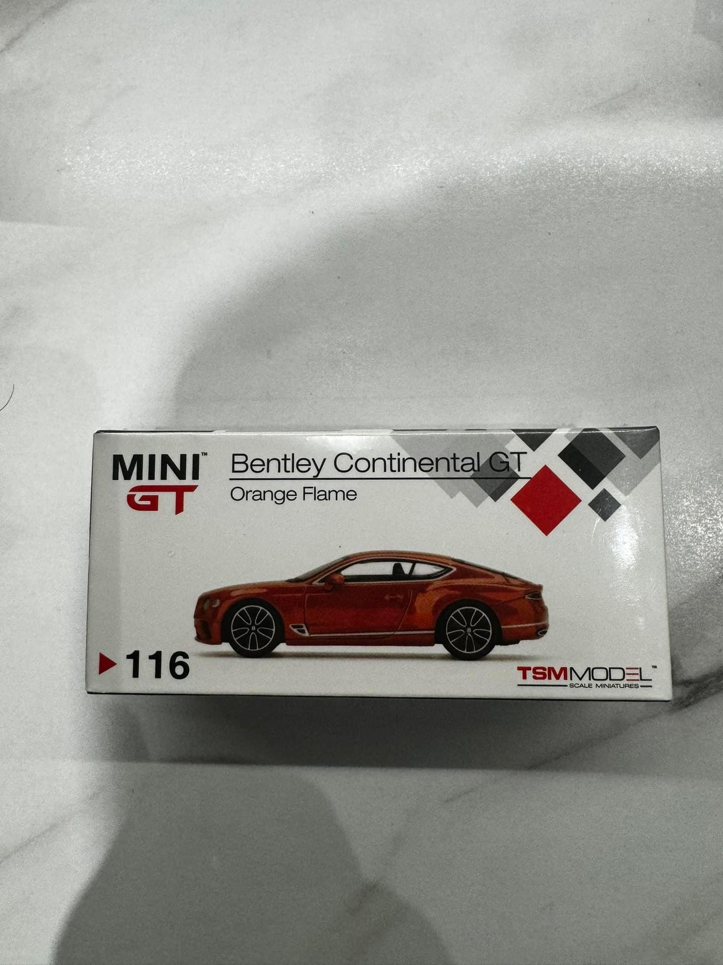 Mini GT Bentley Continental GT Orange Flame (1/64) (116)