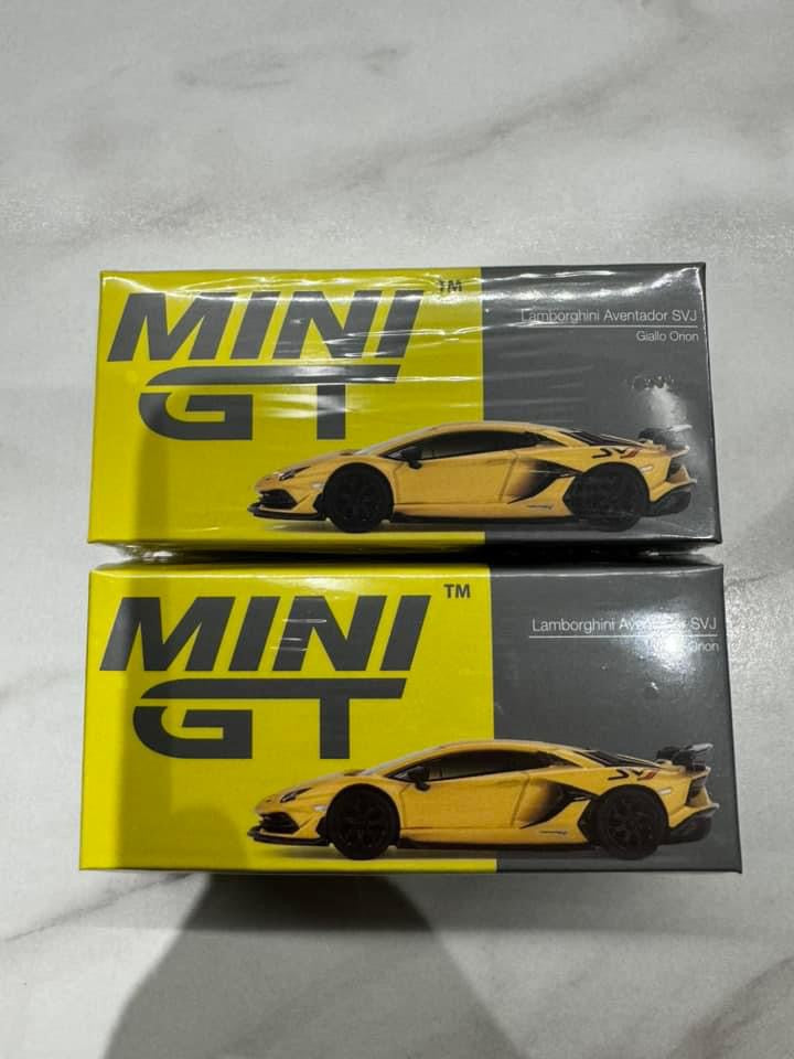 MINI GT #563 Lamborghini Aventador SVJ New Giallo Orion