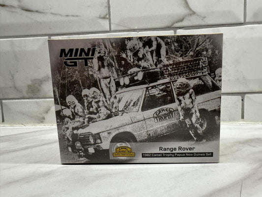 Mini GT Range Rover 1982 Camel Trophy Papua New Guinea Set (MGTS0006)