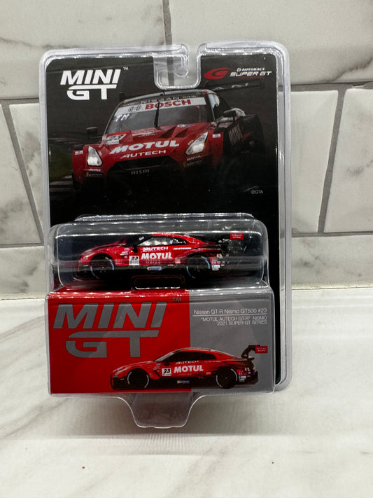 Mini GT Nissan GT-R Nismo GT500 #23 Motul Super GT 2021 (1:64) (595)