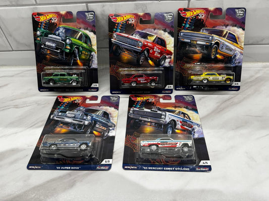 Hot Wheels Drag Demon Set of 5