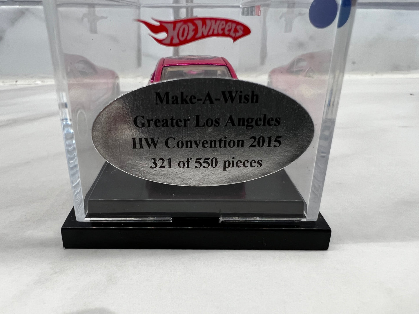 2015 Hot Wheels Convention Make A Wish charity PINK 2010 Ford Mustang #321 /550