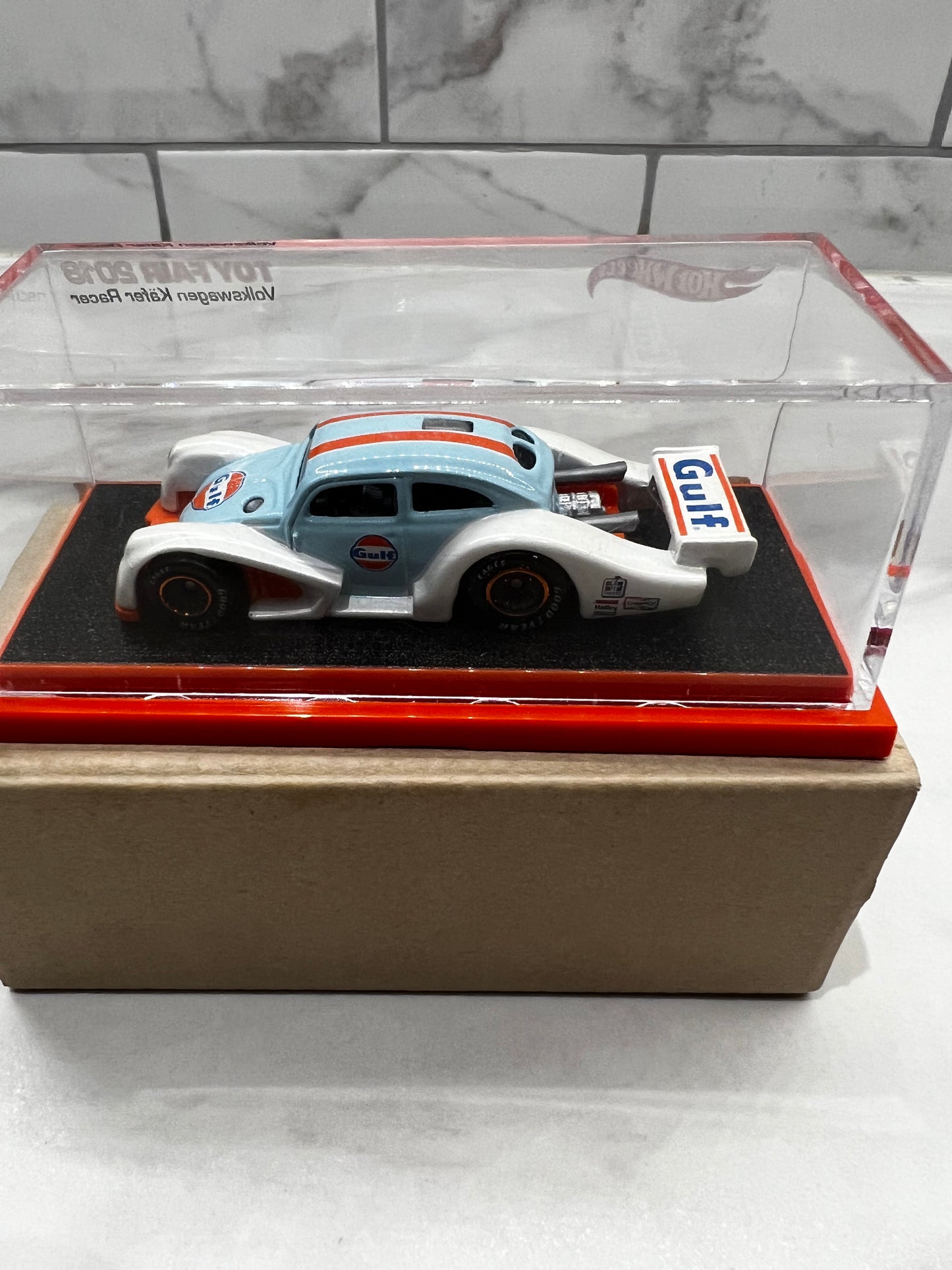 2018 Hot Wheels VW KAFER RACER Toy Fair  Gulf Real Riders WOW!! KäFER volkswagen