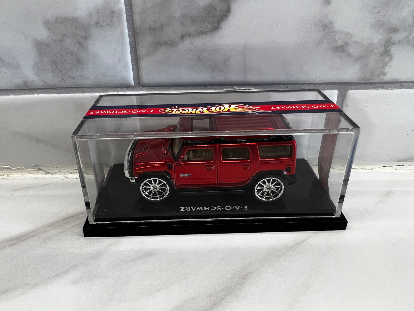 Hasbro 2004 Red Hummer H2 Hot Wheels FAO Schwarz Exclusive Bling Mint Condition