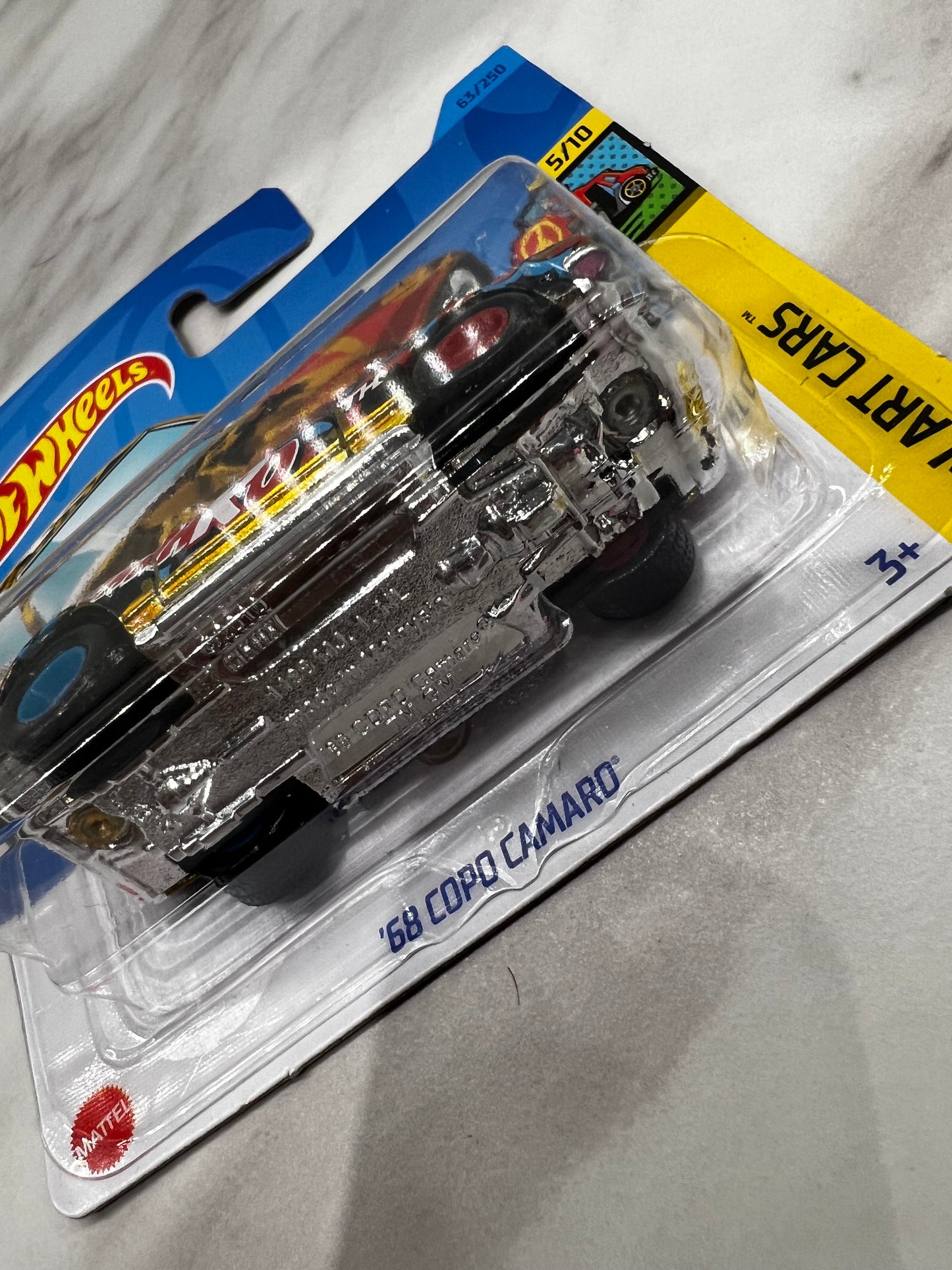 Hot Wheels 68 Copo Camaro Super Treausre hunt short card